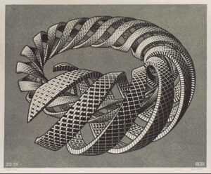 Escher's Implosion of spiral toroid